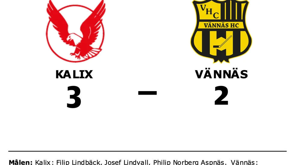 Kalix vann mot Vännäs