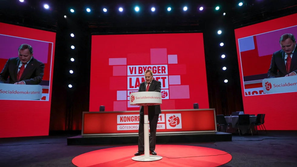 Statsminister Stefan Löfven (S) öppnade S-kongressen där Magdalena Andersson ska väljas till partiledare.