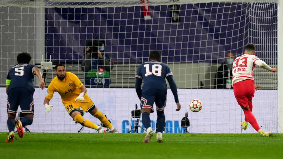 Leipzig hade chansen att göra 2–0 på straff, men föll till slut.