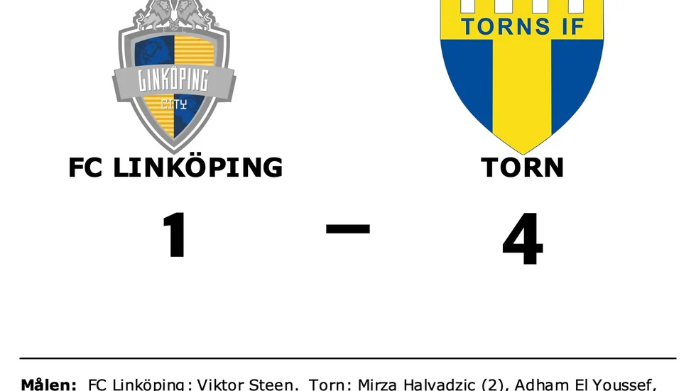 FC Linköping City förlorade mot Torns IF