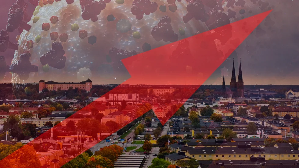Smittan ökar nu kraftigt i Uppsala län.