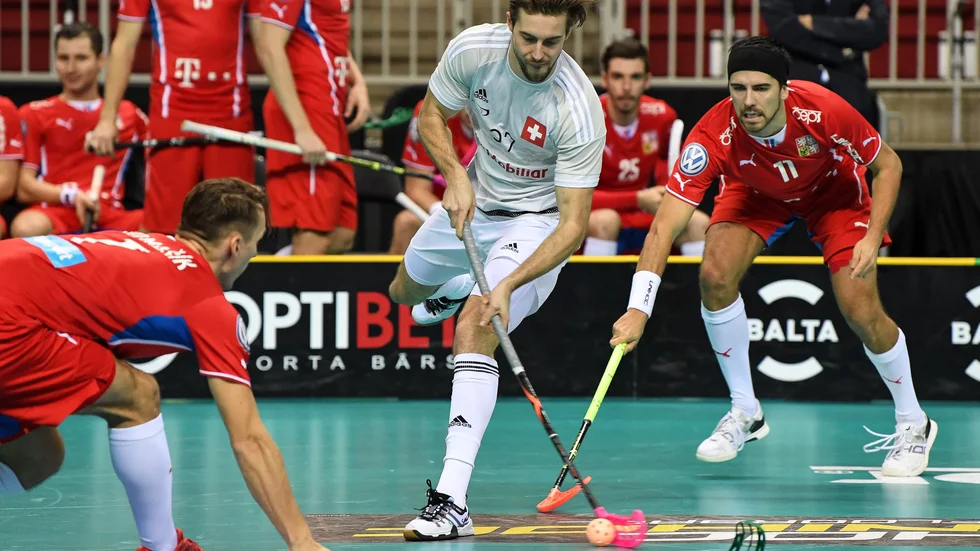 Luca Graf i en bronsmatch mot Tjeckien i VM 2016.