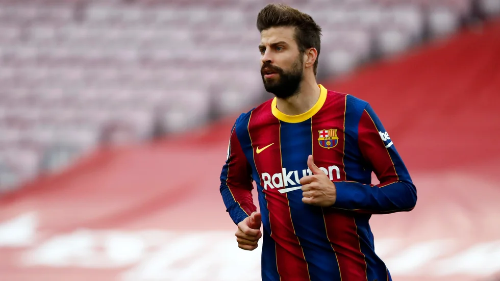 Gerard Piqué kapar sin lön. Arkivbild.