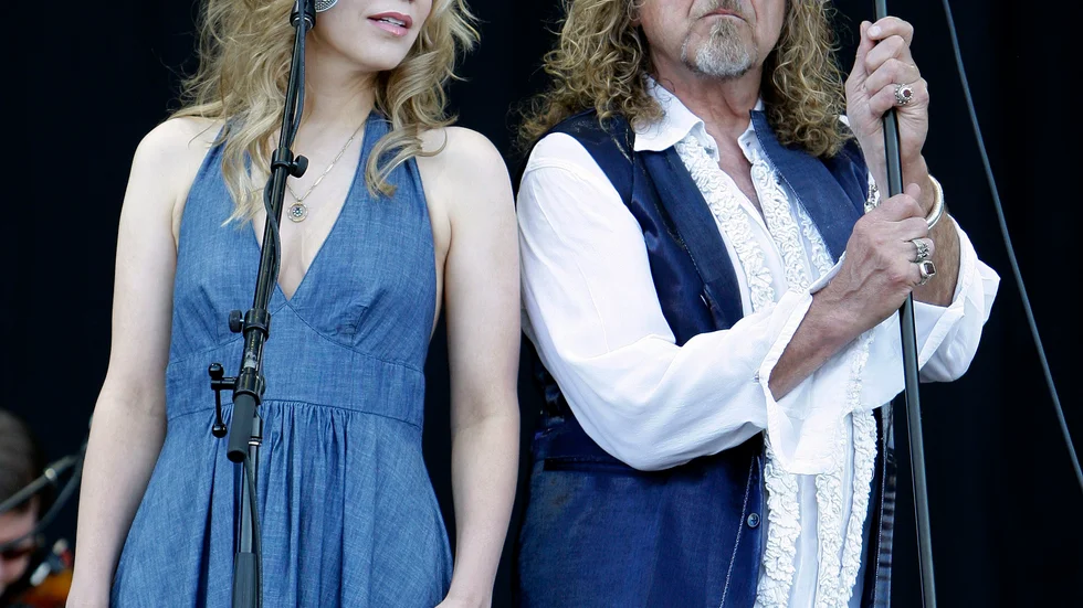 Alison Krauss och Robert Plant på turné 2008. Arkivbild.