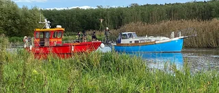 Vilket sjödrama – fast i Enköpingsån