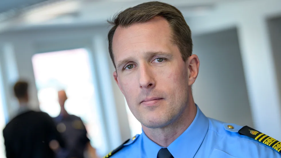 Mattias Sigfridsson, biträdande polisområdeschef i Malmö. Arkivbild.