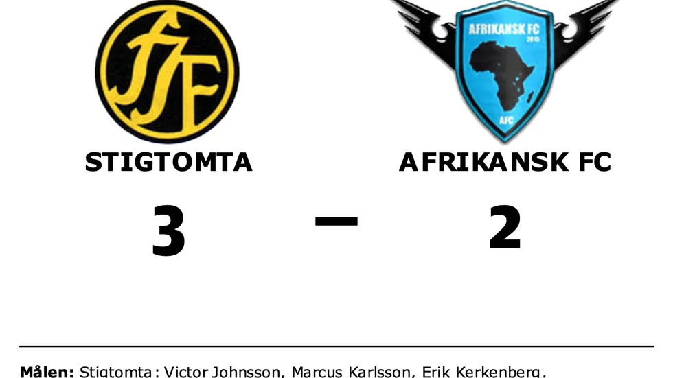 Stigtomta IF vann mot Afrikansk FC