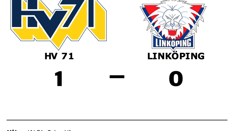 HV 71 vann mot Linköping HC