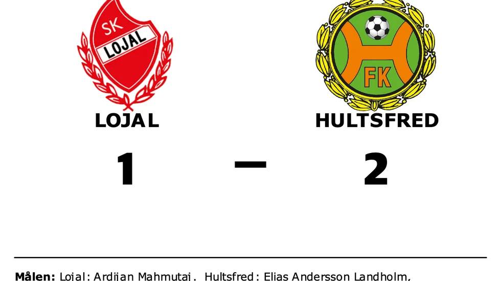 SK Lojal förlorade mot Hultsfreds FK
