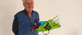 Lasse Frisk jobbar in i det sista med sin utställning