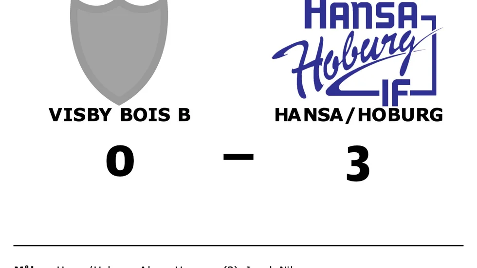 Visby BoIS B förlorade mot IF Hansa-Hoburg