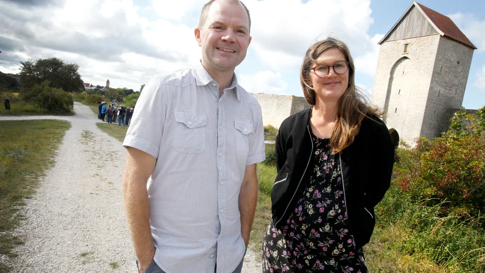 Christer Bjöhle, här tillsammans med Linnea Nilsson, som var nominerad i samma kategori för tre år sedan.
