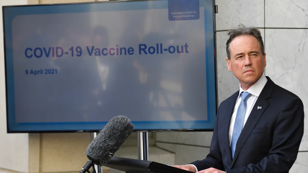 Australiens hälsominister Greg Hunt. Arkivbild.