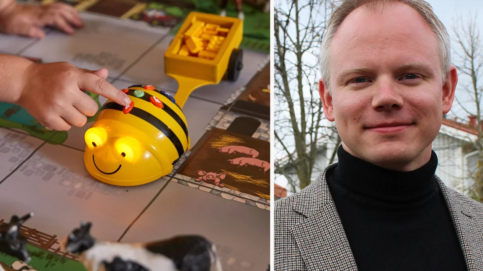 Erik Östman (M) är glad över alla sexåringar i Linköpings ska få möjlighet att gå i förskoleklass och utvecklasd utifrån egna förutsättningar.