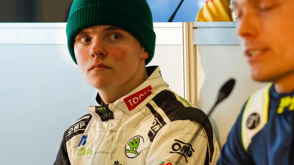 Oliver Solberg missar en WRC-tävling på grund av att hans pappa blivit coronasmittad. Arkivbild.