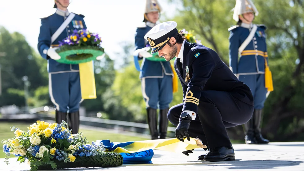 Prins Carl Philip vid veterandagen 2020, då de som deltagit i svenska militära insatser utomlands hedras. 