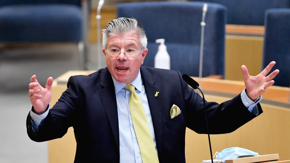 Vid ett maktskifte vill Moderaternas utrikespolitiske talesperson Hans Wallmark minska biståndet till Palestina. Arkivbild