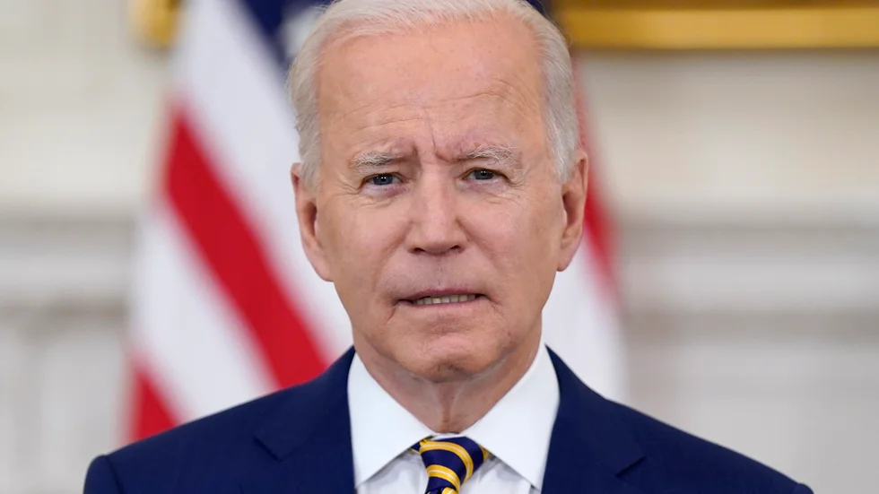 USA:s president Joe Biden ville att 70 procent av befolkningen skulle ha fått sin första vaccindos före den 4 juli. Arkivbild.