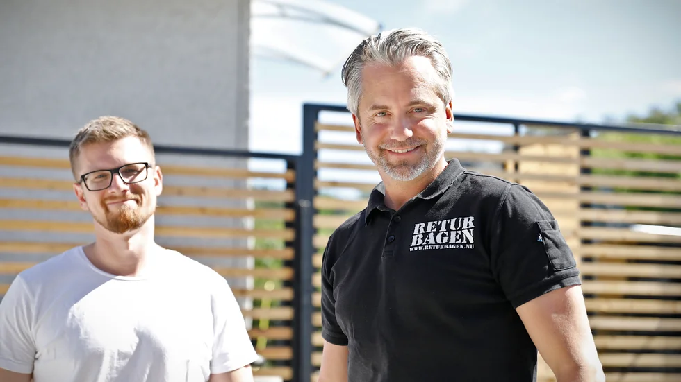Daniel Björkman och John Norrby på Returbagen som startade på Gotland 2012.