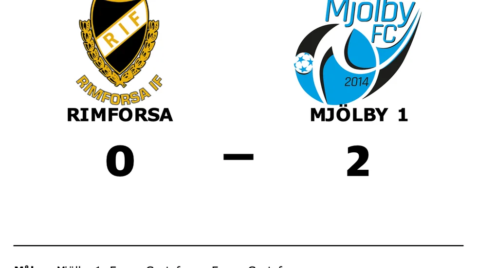 Rimforsa förlorade mot Mjölby 1