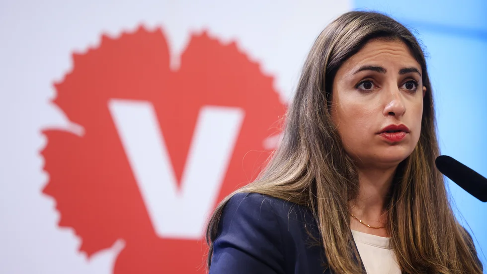 Stödet ökar för Vänsterpartiet med partiledaren Nooshi Dadgostar. Arkivbild