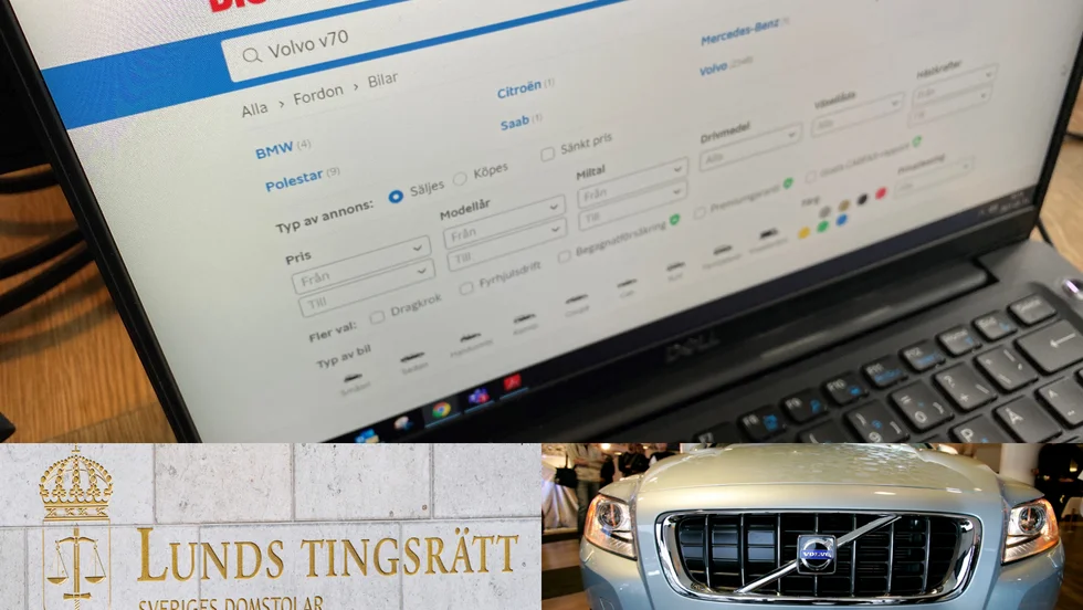 Mannen lurades att betala 10 000 för en bil. Nu döms bedragaren. Bilen på bilden är en annan av samma modell.