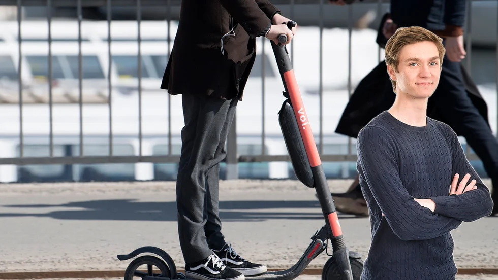 Krönikören skriver om att testa den eldrivna sparkcyklar