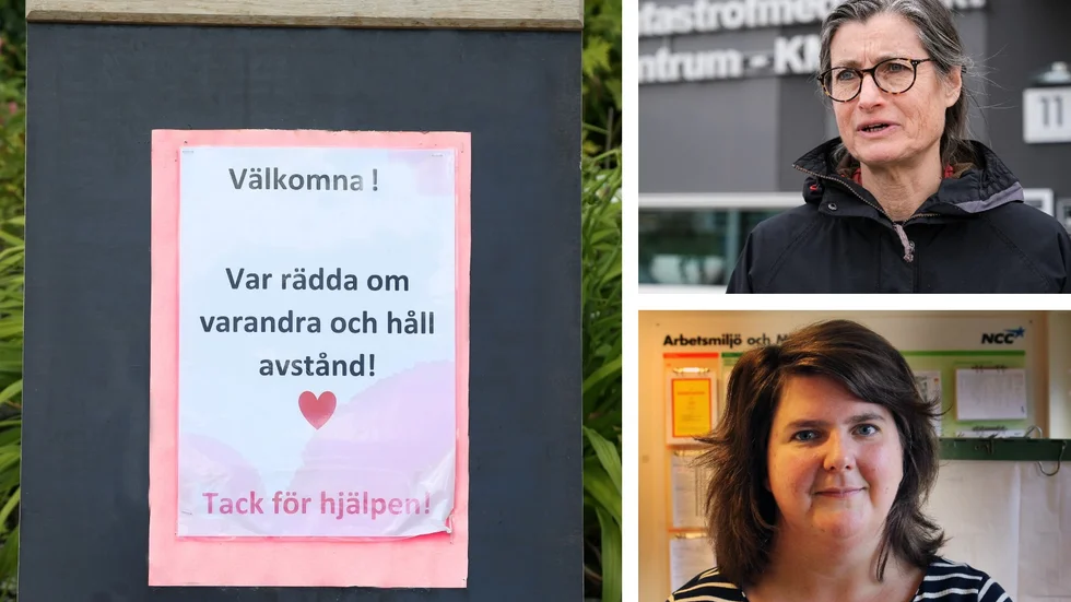 Britt Åkerlind är smittskyddsläkare i Östergötland. Kaisa Karro (S) är regionstyrelsens ordförande.