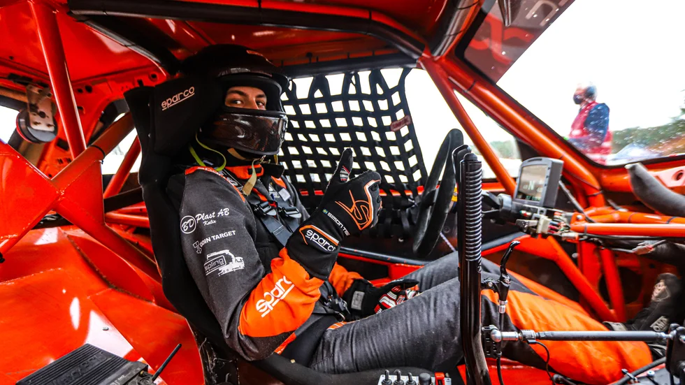 Simon Tiger körde hem nya poäng i tredje deltävlingen av Rally X Nordic.