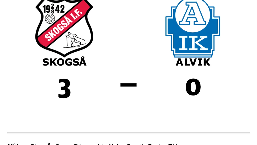 Skogså IF vann mot Alviks IK