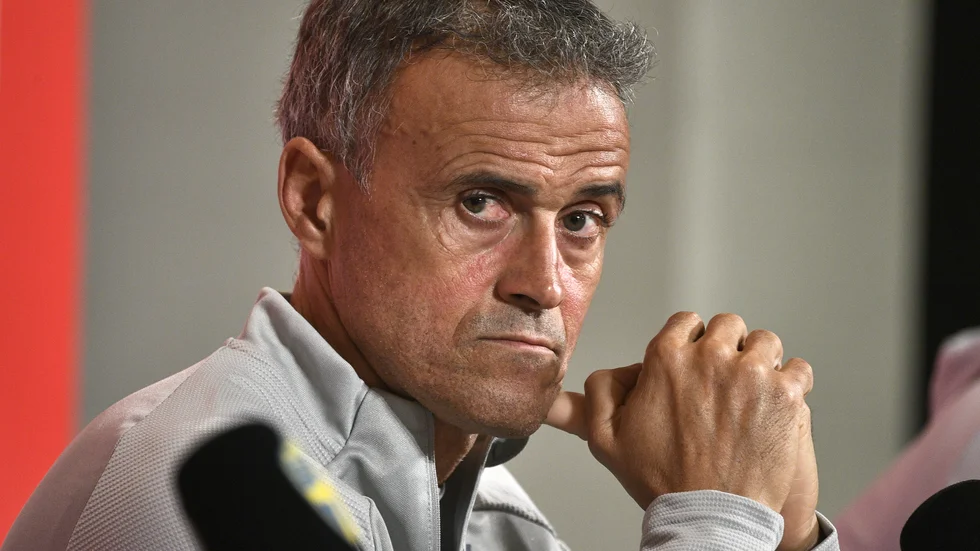 Spaniens förbundskapten Luis Enrique.