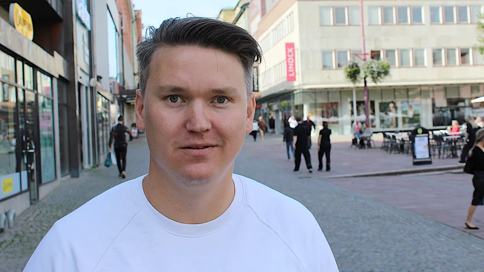 David Nilsson, vd, Linköpings innersta, vill se en bra mix av handel, nöjen, bostäder och kontor i centrala Linköping.