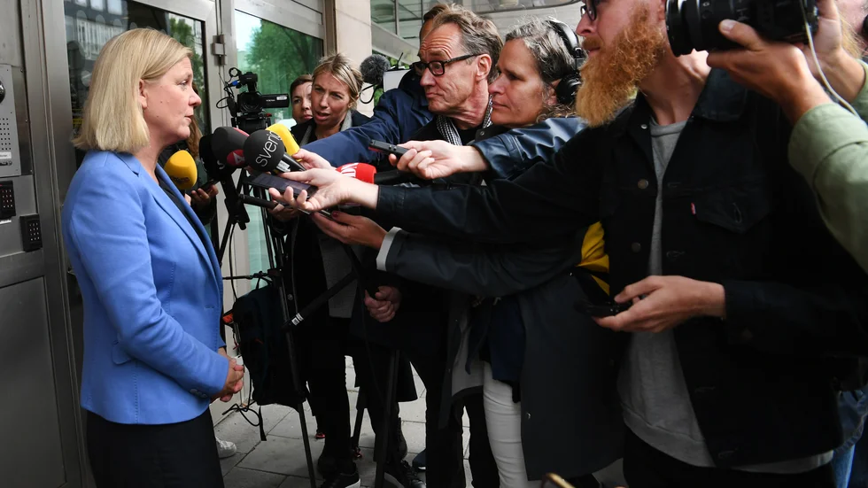 Från tiden då Andersson var finansminister. Men hon verkar ha gillat situationen, den är fortfarande viktigare än allt annat.