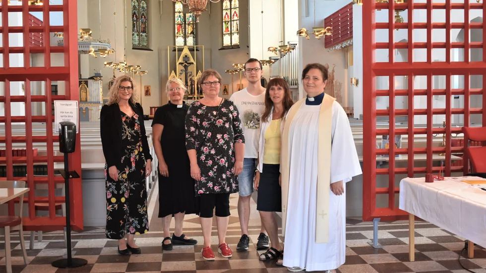 Personalstyrkan är på plats: Ida Bo-Sturesdotter Eriksson, Yvonne Nordqvist, Maud Jonsson Vuortio, Adam Isaksson, Margareta Hjälte och Charlott Rehnman.