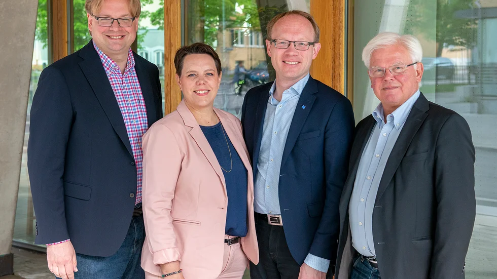 Fredrik Sjöstrand, Marie Morell, Per Larsson och Jan Owe- Larsson.