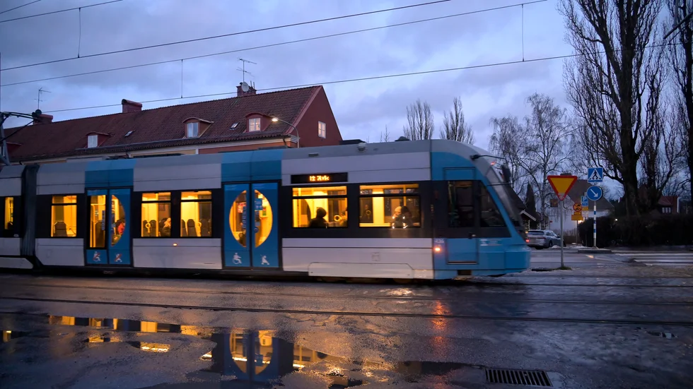 Debatten om spårvagnar i Uppsala.