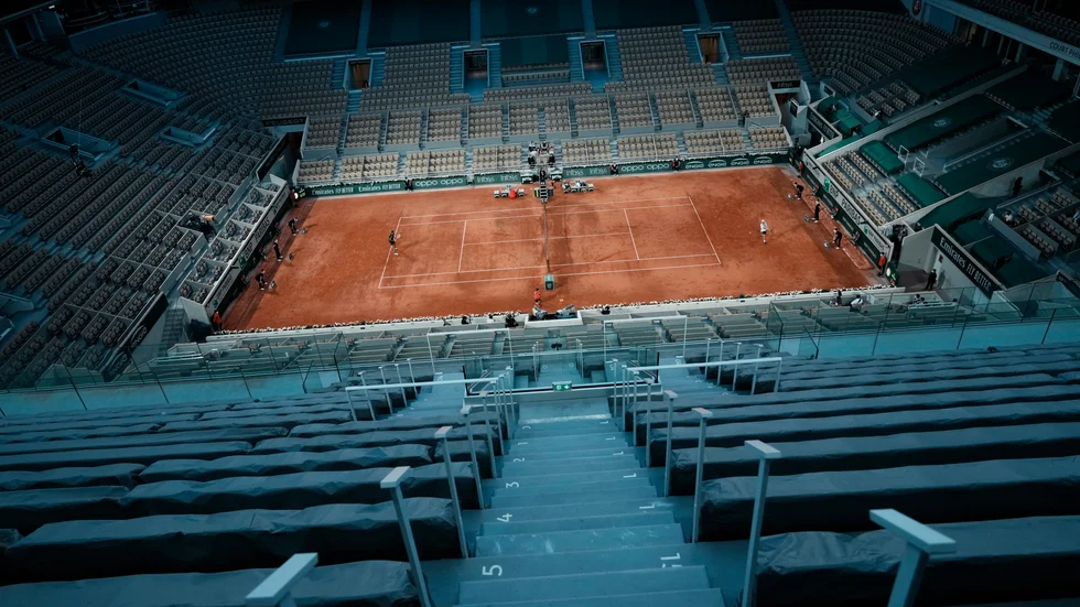 Den matchfixningsmisstänkta spelaren greps efter sin dubbelmatch på Roland Garros-gruset i Paris. Arkivbild.