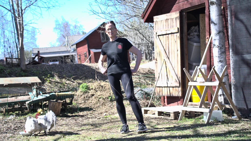 Lotta Pettersson och flera av hennes grannar har drabbats av de kringstrykande skabbrävarna.