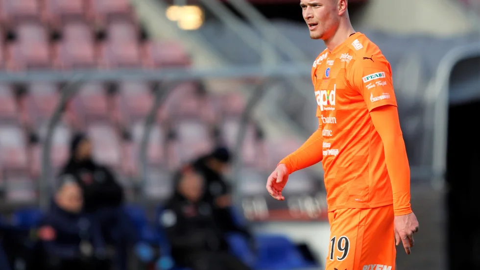 Alexander Ahl-Holmström satte tre mål mot Trelleborg för sitt AFC Eskilstuna.
