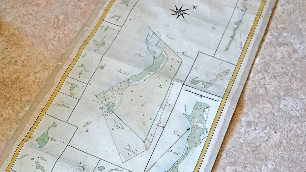 1805 upprättades en karta över nybygget. 