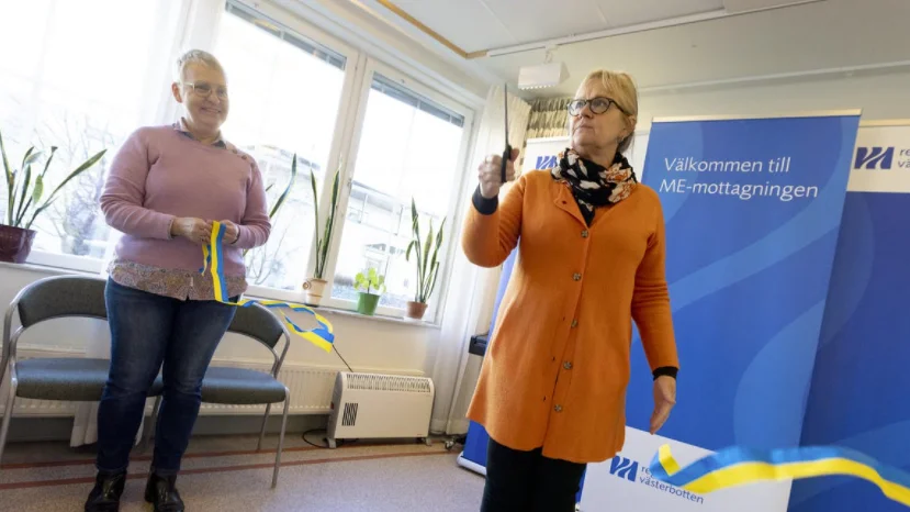 På onsdagen invigde regionrådet LiseLotte Olsson (V) ME-mottagningen tillsammans med bland andra områdeschefen Jennie Liling Ståhl.
