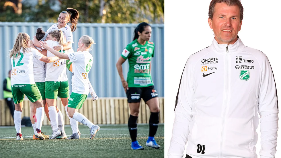 Montage: Bild från Moröns oavgjorda möte med Assi för några veckor sedan och Moröns sportchef Ola Lindberg.