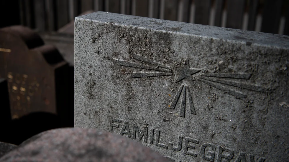Polisen gjorde ett makabert fynd på en kyrkogård under söndagen. Arkivbild.
