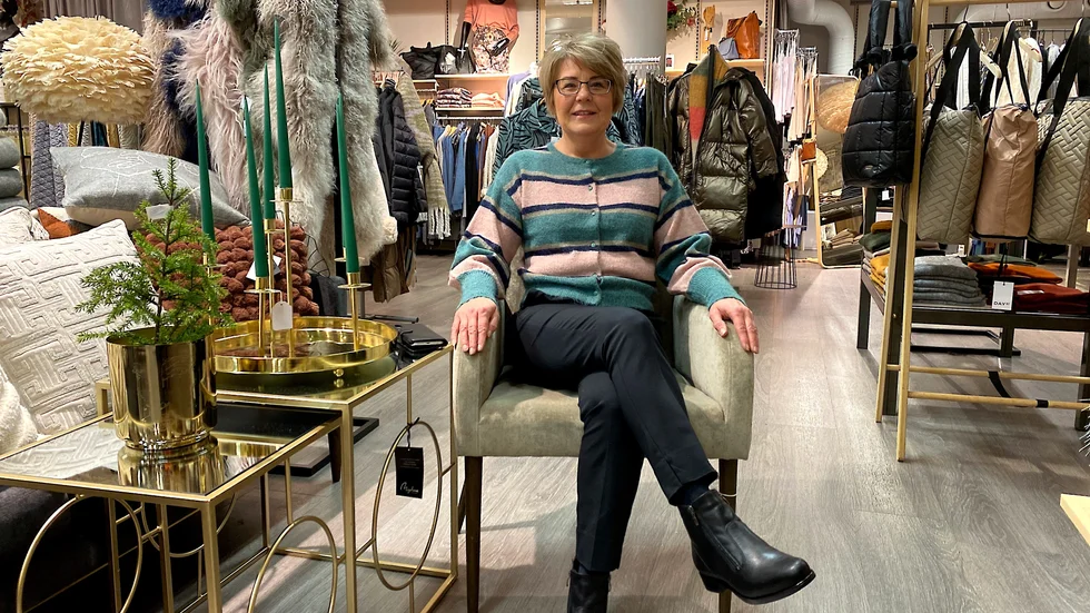 Ann-Chatrine Skarpsvärd var mycket nöjd över sin nya outfit, som Selma Nilsson, Selmas style för you, valt ut åt henne. "Hon såg mig."