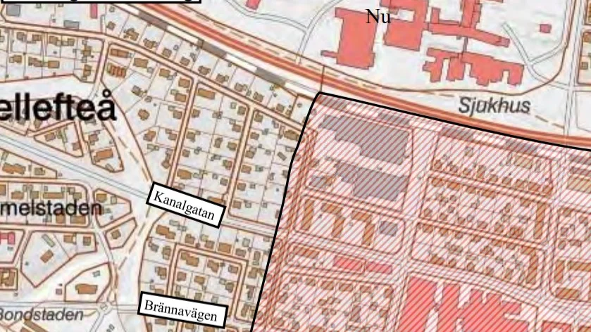 Så här sträcker sig zonen för generellt parkeringsförbud nu.