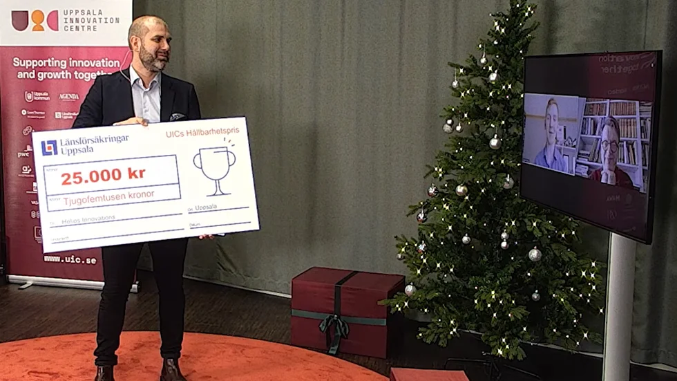 Under UIC:s årliga julgransplundring i januari vann Helios Innovations Årets Hållbarhetspris. Nu har de tilldelats finansiering från Vinnova på 900 000 kronor.