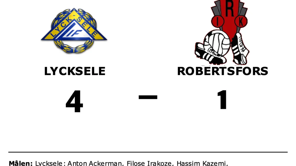 Lycksele vann mot Robertsfors