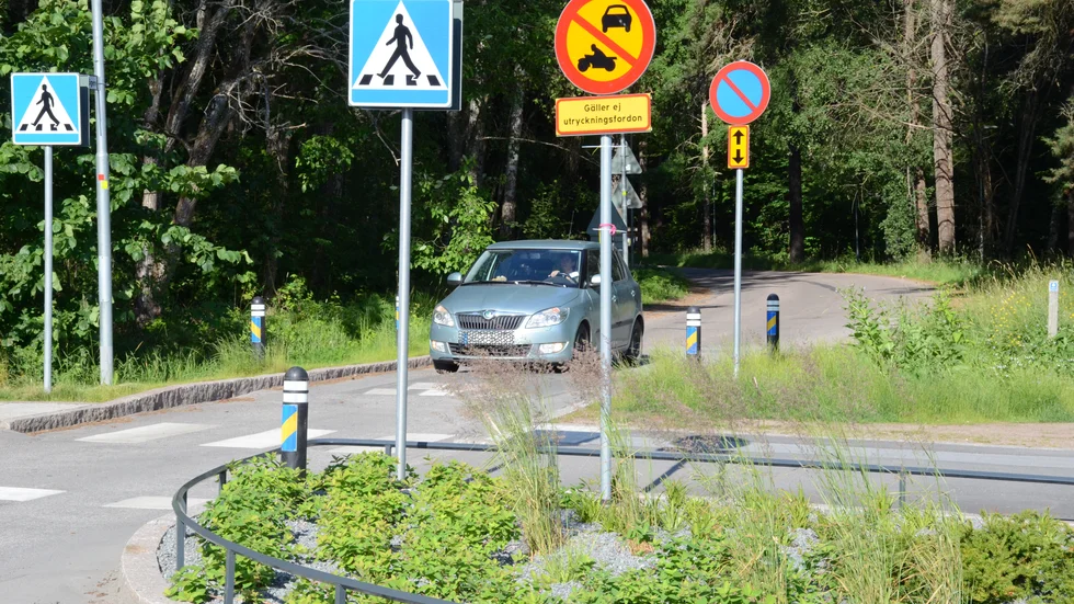 Rosdendalsvägen används som smitväg av många bilister.