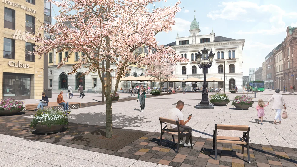 Kandelabern på Stora Torget.