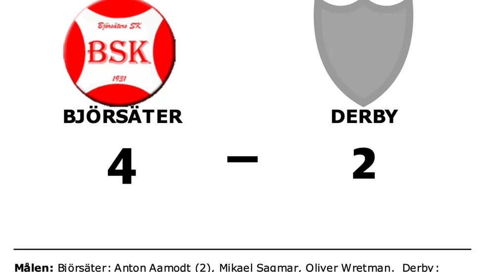 Björsäter vann mot Derby